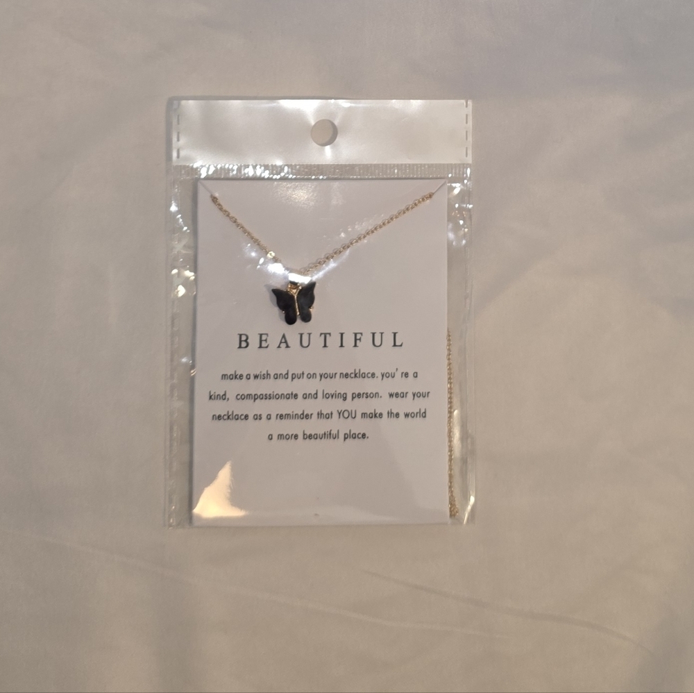 Silver Butterfly Necklace